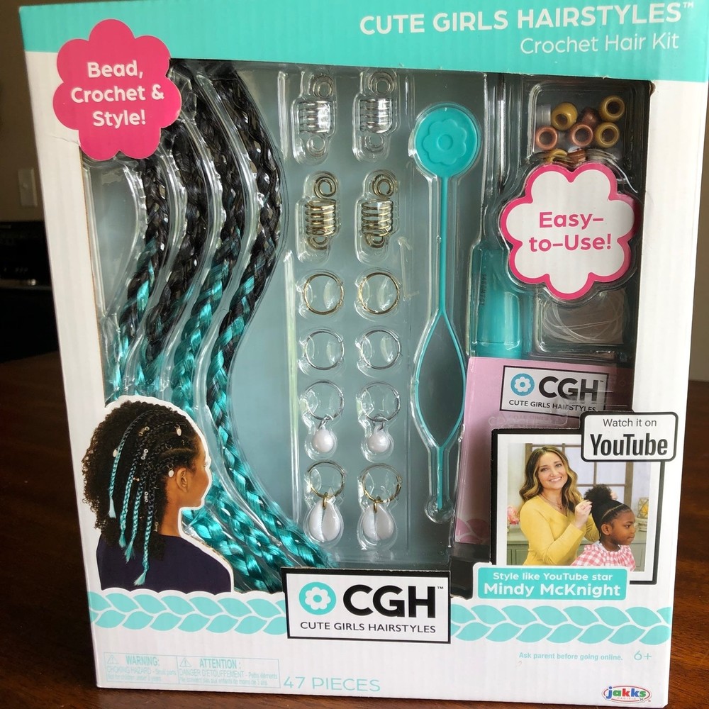 CGH Cute Girls Hairstyles Festival Hair Crochet Kit